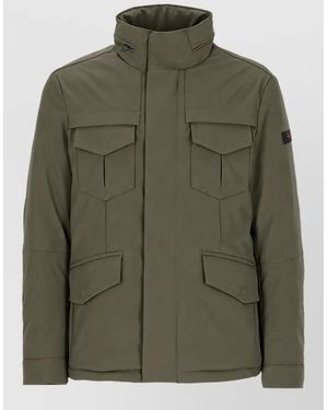 Peuterey High-Neck Padded Coat - Green