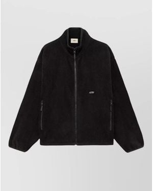 Autry Jacket High Collar Side Pockets - Black