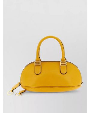 Balenciaga Mini Leather Shoulder Bag - Yellow