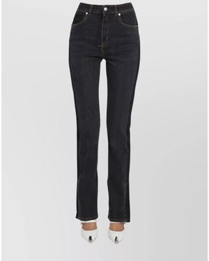 McQueen Cotton Wide Leg Jeans - Blue