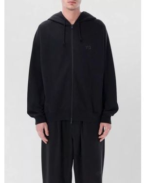 Y-3 Relaxed Fit Full Zip Hooded Jacket - Blue