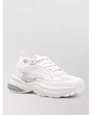 Emporio Armani Leather Low-Top Trainers - White