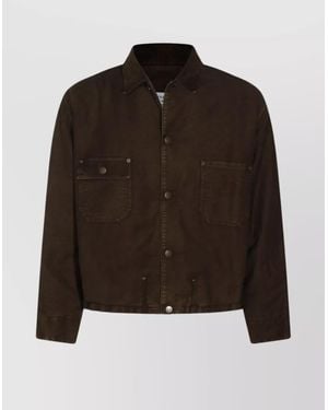 Maison Margiela Relaxed Fit Jacket Chest Pockets - Brown