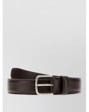 The Row Leather Belt - Grey