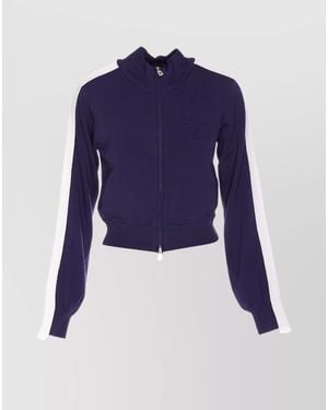 Pinko Zip Sweatshirt Wellington High Neck - Blue