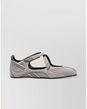 The Attico Nomad Ballerina Flats - Metallic