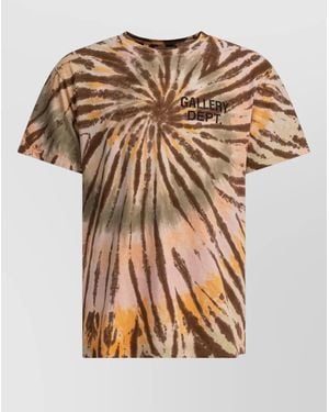 GALLERY DEPT. Miami Crew Neck Graphic Tie Dye T Shirt - White