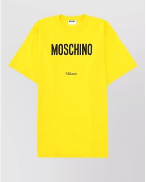 Moschino Logo T-Shirt - Yellow