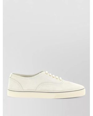 Brunello Cucinelli Suede Low-Top Trainers - Natural