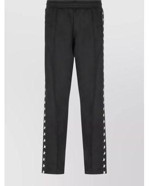 Golden Goose Straight Pants Star Pattern - Black