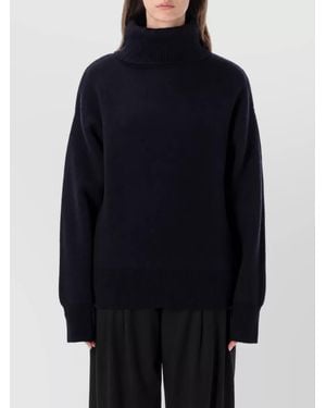 Rhea Costa Wool Turtleneck Sweatshirt - Blue
