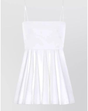 Givenchy Short A Line Dress Belted Straps - White
