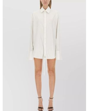 Peter Do Drawstring Shirt - White