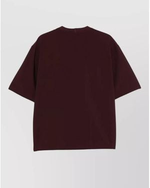 Emporio Armani Short Sleeve Shirt Round Neckline - Red