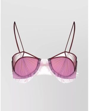 Nensi Dojaka Exploding Flower Bra - Pink