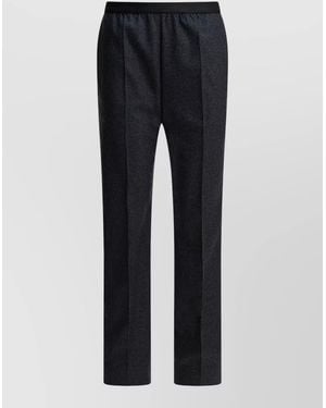 Maison Margiela Virgin Wool Straight-Leg Trousers - Blue