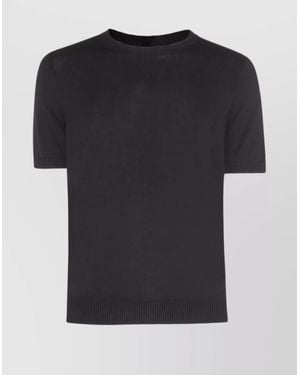 Malo Crew Neck T-Shirt Short Sleeves - Black