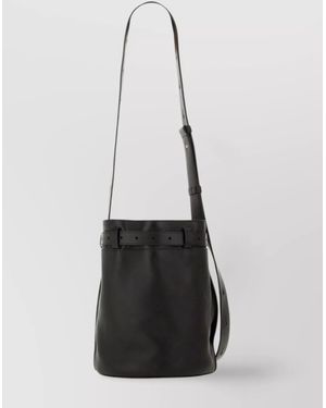 Moschino Bucket Bag Buckle Detail - White