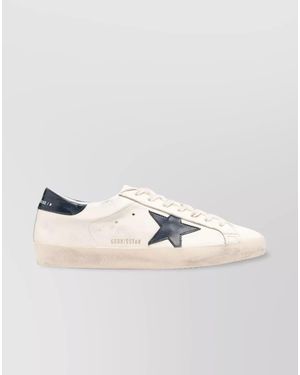 Golden Goose Leather Low-Top Trainers - Metallic