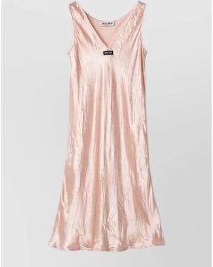 Miu Miu Satin Slip Dress - Pink