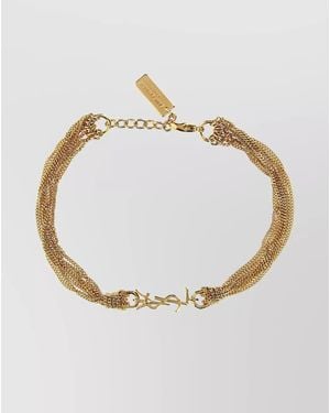 Saint Laurent Chain Bracelet - White