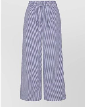 P.A.R.O.S.H. Striped Loungewear Set Shirt And Pants - Purple