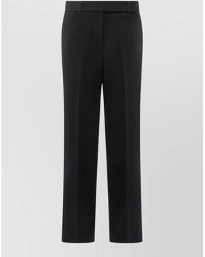 Michael Kors Straight Leg Pants Tailored Design Belt Loops - Black