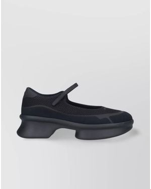 Prada Mesh Platform Ballerina Shoes - Blue