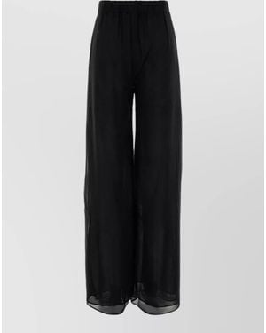ANDAMANE Lena Jersey Wide Leg Lounge Pant - Black