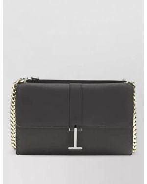 Tom Ford Mini Leather Chain Clutch Bag - Grey