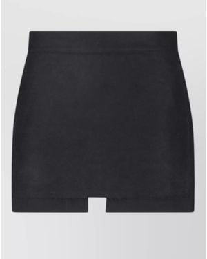 Rick Owens Knee Length Midi Tailored High Waist Shorts - Black