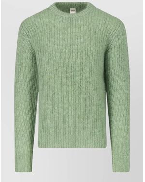 Aspesi Mohair Wool Crewneck Sweater - Green