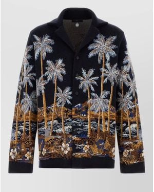 Alanui Diamond Head Cardigan Wool Blend Tropical - Multicolour