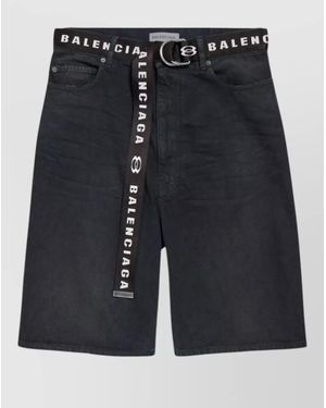 パンツ Balenciaga Cotton Oversized Shorts Balenciaga Cotton Oversized Shorts in Black for Men | Lyst