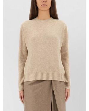 Max Mara Cashmere Cinema Crew Neck Sweater - Natural