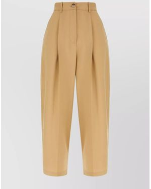 Marni Cropped Trousers - Natural