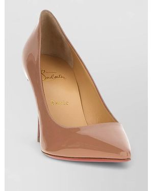 Christian Louboutin Leather Court Shoes - Natural