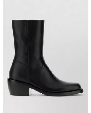 Dries Van Noten Leather Boots - Black