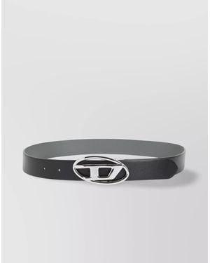 DIESEL Leather Reversible Belt - Metallic