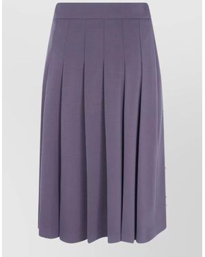 DR. HOPE Pleated Skirt - Purple