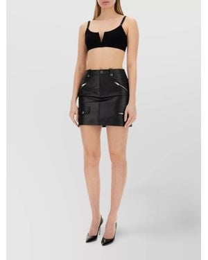 Moschino Midi Fitted Skirt - Black