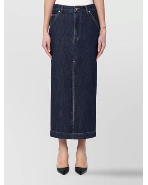 DARKPARK Denim High-Rise Mini Skirt - Blue