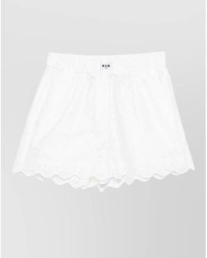 MSGM Tailored Shorts - White