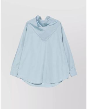 Ami Paris High-Neck Shirt - Blue