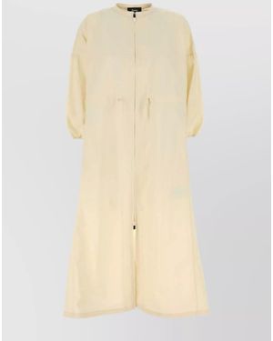 Herno Nylon Midi Dress - Natural