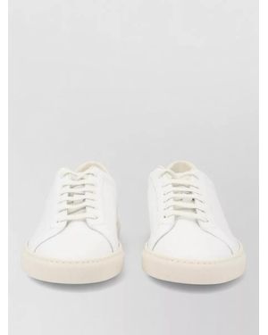 Common Projects Sneakers Round Toe Contrast Heel Tab - White