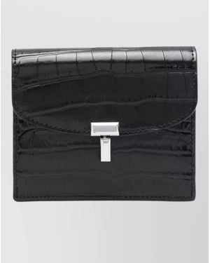 TOTEME Leather Card Holder - Black