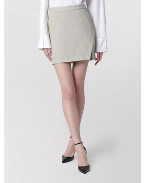 Vivienne Westwood Denim Mini Wrap Skirt - White