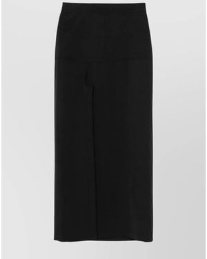 Lemaire High-Rise Midi Skirt - Black