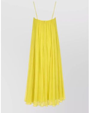 STAUD Viscose Beach Dress - Yellow